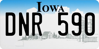 IA license plate DNR590