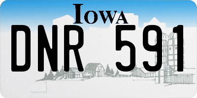 IA license plate DNR591
