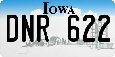 IA license plate DNR622