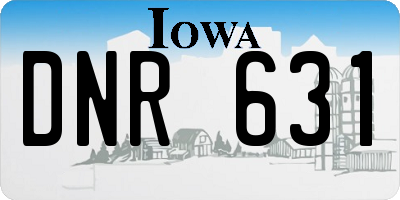 IA license plate DNR631