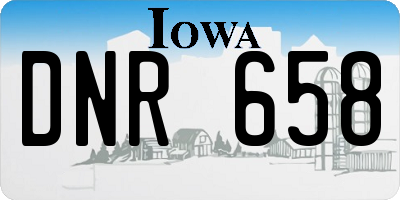 IA license plate DNR658