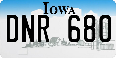 IA license plate DNR680