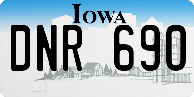 IA license plate DNR690
