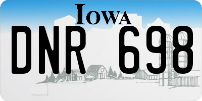 IA license plate DNR698