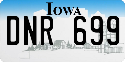 IA license plate DNR699