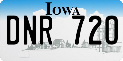 IA license plate DNR720