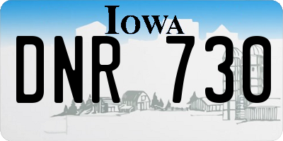 IA license plate DNR730