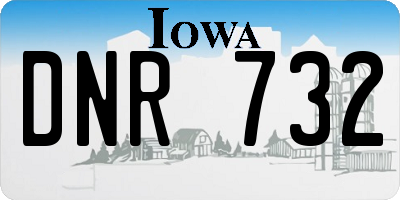 IA license plate DNR732
