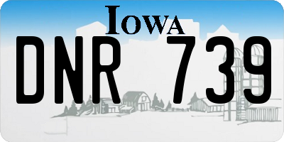 IA license plate DNR739