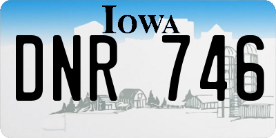 IA license plate DNR746