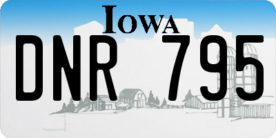 IA license plate DNR795
