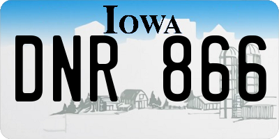 IA license plate DNR866