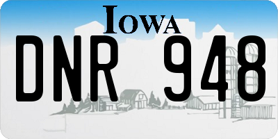 IA license plate DNR948