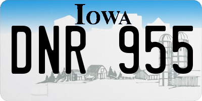 IA license plate DNR955