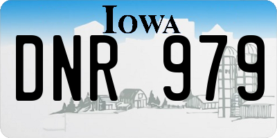 IA license plate DNR979