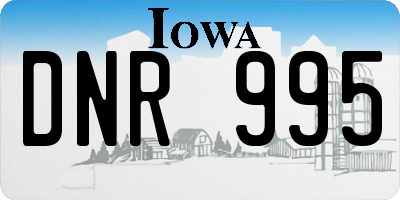 IA license plate DNR995
