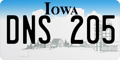 IA license plate DNS205
