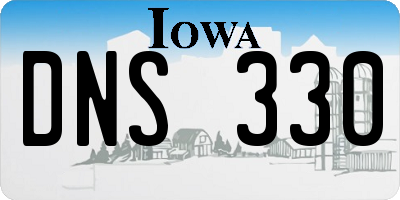 IA license plate DNS330