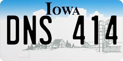 IA license plate DNS414