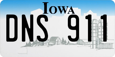 IA license plate DNS911