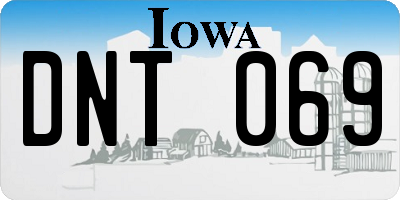 IA license plate DNT069
