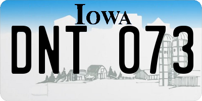 IA license plate DNT073