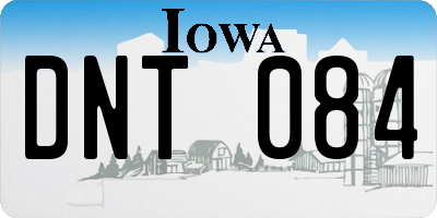 IA license plate DNT084