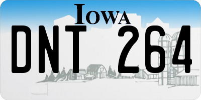IA license plate DNT264