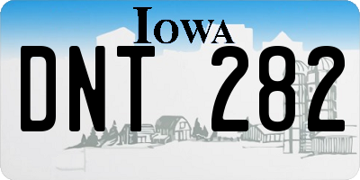 IA license plate DNT282