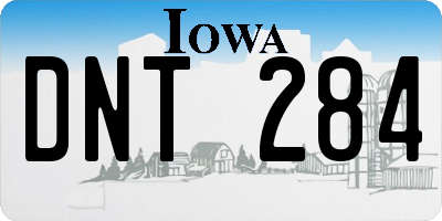 IA license plate DNT284