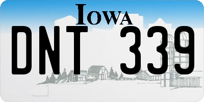 IA license plate DNT339