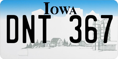 IA license plate DNT367