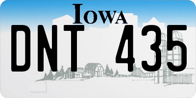 IA license plate DNT435