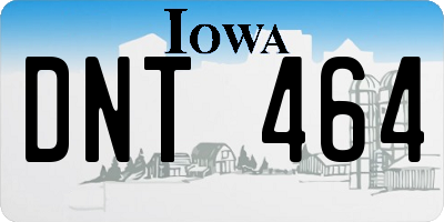IA license plate DNT464