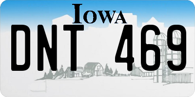 IA license plate DNT469