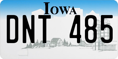 IA license plate DNT485
