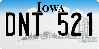 IA license plate DNT521