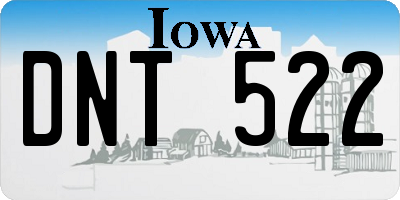 IA license plate DNT522