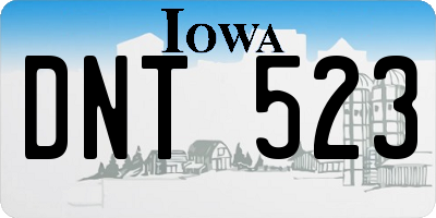 IA license plate DNT523