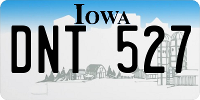 IA license plate DNT527