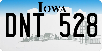 IA license plate DNT528