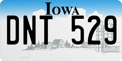 IA license plate DNT529