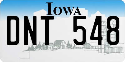 IA license plate DNT548