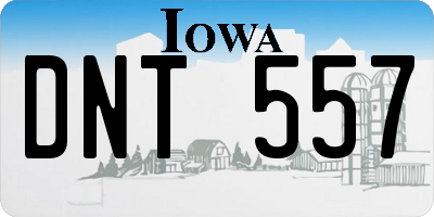 IA license plate DNT557