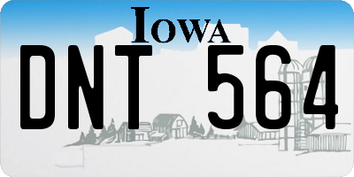 IA license plate DNT564
