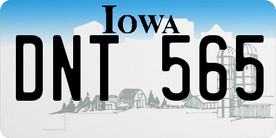 IA license plate DNT565