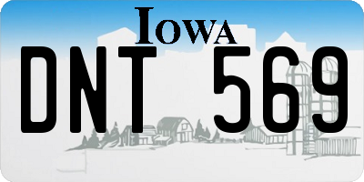 IA license plate DNT569