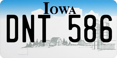 IA license plate DNT586