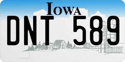 IA license plate DNT589