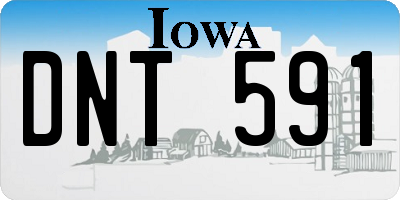 IA license plate DNT591